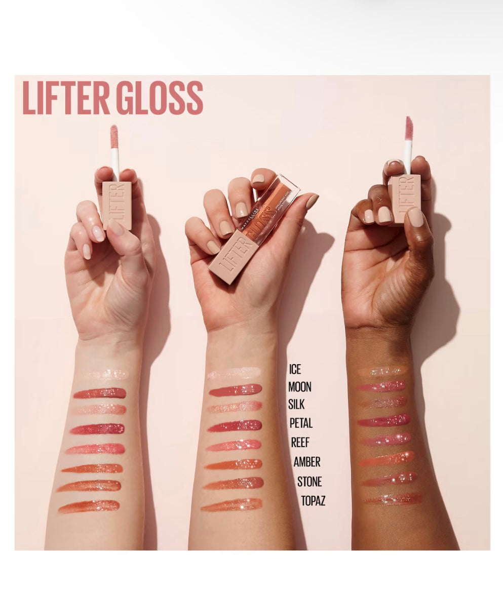 Maybelline Lifter Gloss Plumping Hydrating Lip Gloss Hyaluronic Acid 002 Ice